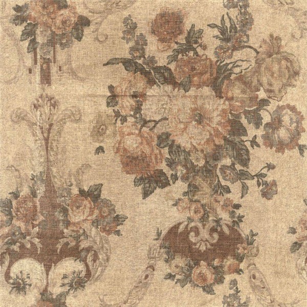 FLAX WALLPAPER | Antique Flower | FWP-AFW-02